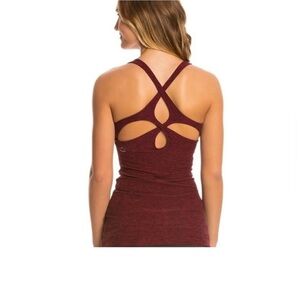 Beyond yoga wildberry spacedye cutout cami top